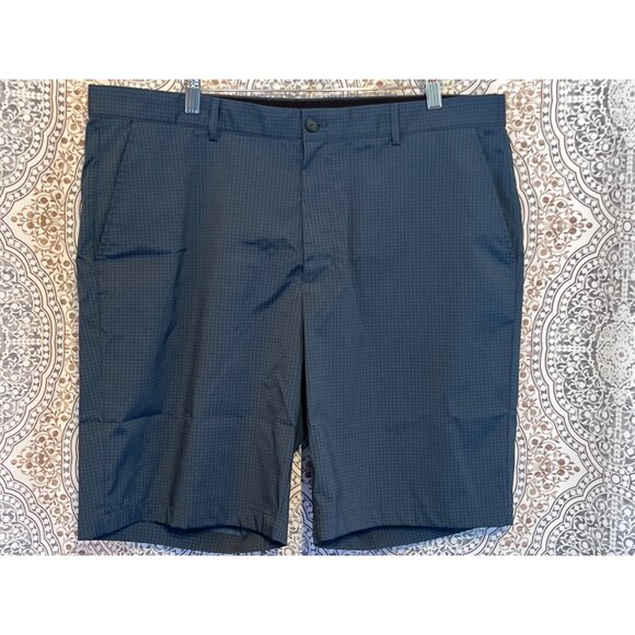 Greg Norman Mens 38 Blue Check Pattern Golf Shorts  97% Polyester & 3% Spandex C - Picture 1 of 6